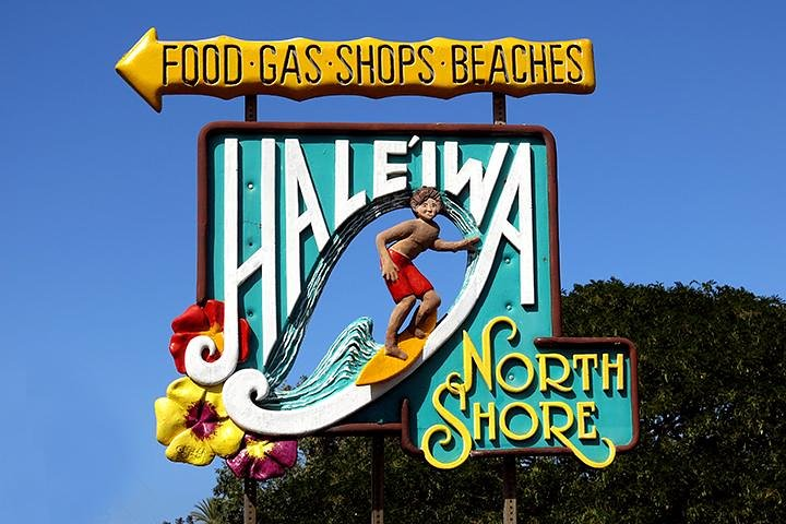 Surfing town of Haleiwa